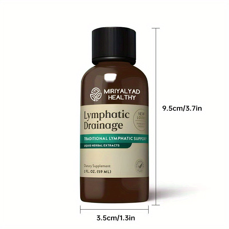 [Lymphatic Drainage Support] Nature's Sunshine Lymphatic Drainage Support Liquid Herbal Dietary Supplement | Traditional Formula | 2 fl.oz | Supporting Health | Vitamins and Supplement | Local Warehouse