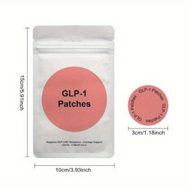120pcs, 90pcs, 60pcs of GLP-1 Patches, Which Include L-Glutamine, Berkinone, Chromium, Date Palm, And Ginger - Vegan, Ethically Made, High-Quality Moxibustion Patches That Last for 8 Hours