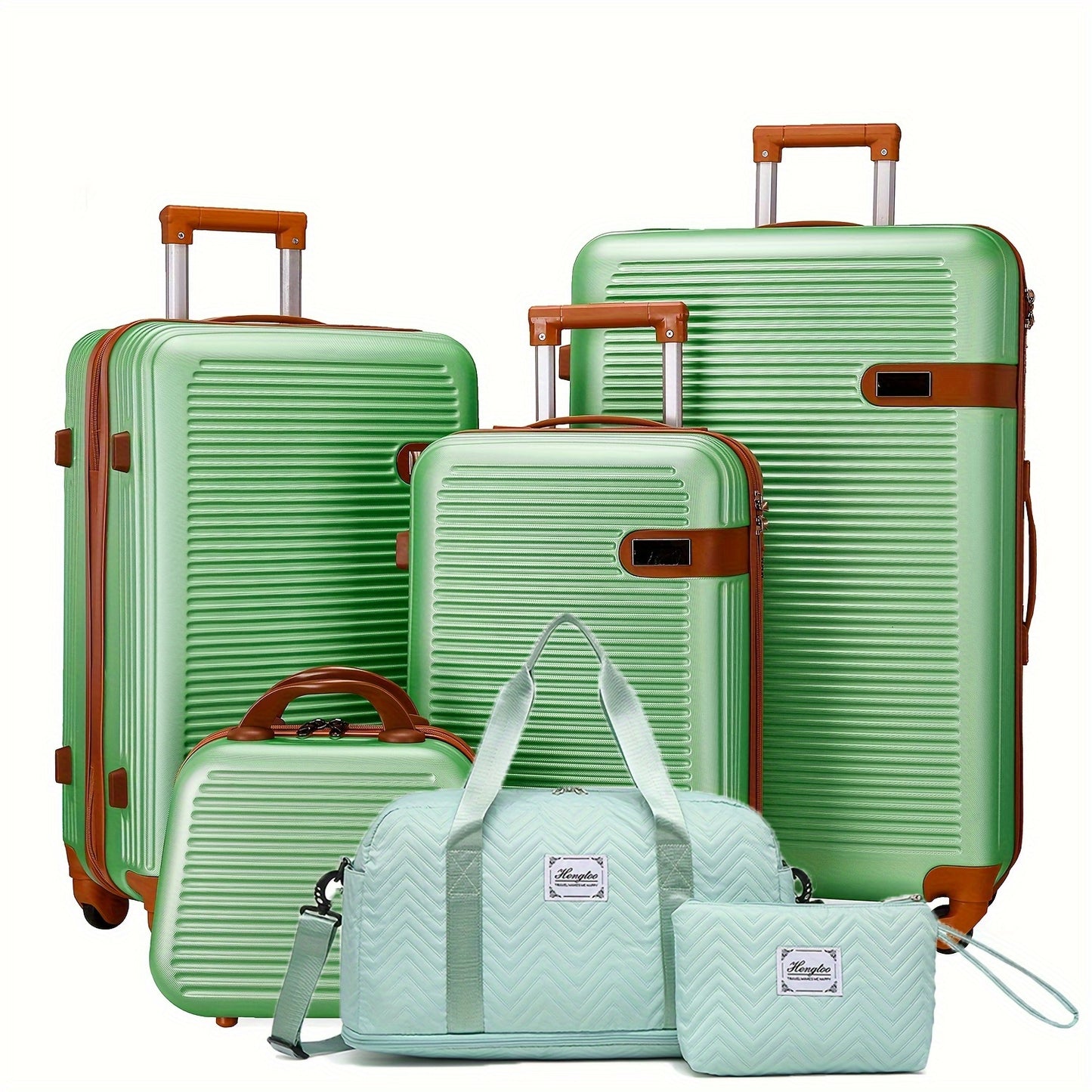 [Explosion-proof ABS Luggage] Four Piece Set Of ABS Luggage - Explosion-proof Zipper, Universal Wheels, Luggage Compartment, Travel Box, And Expandable Anti Scratch Luggage 13+20+24+28 Inch