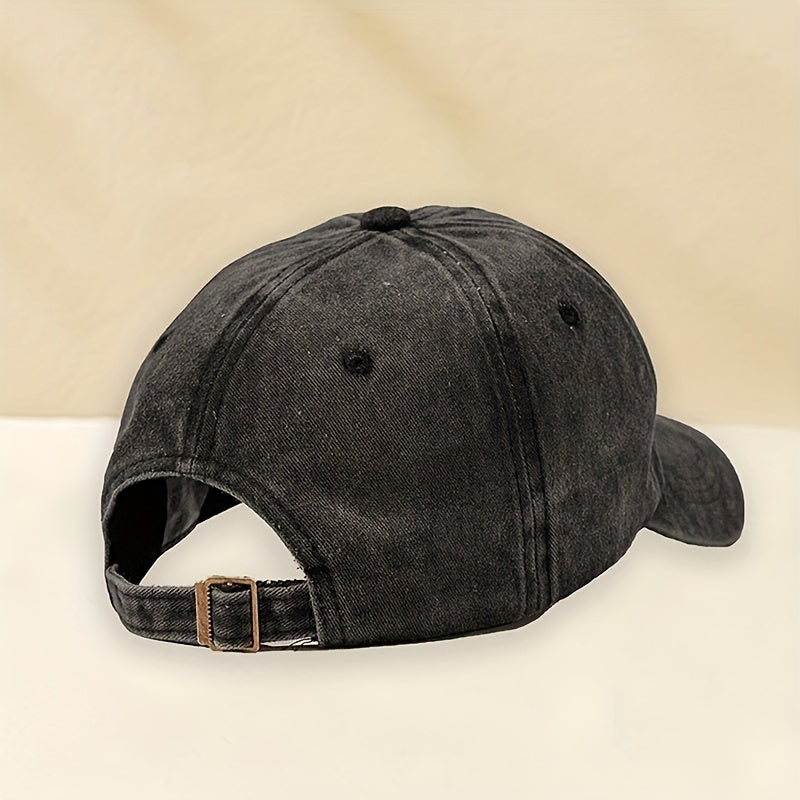 1 Unisex Y2K Style Embroidered MIMI Washed Baseball Cap for Outdoor Sports and Daily Commuting