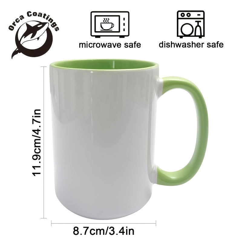 15OZ Inner Color Color Handle Mug Coffee Cup Customized Cup Different Pictures Can Be Customized Your Cup Is Your Way