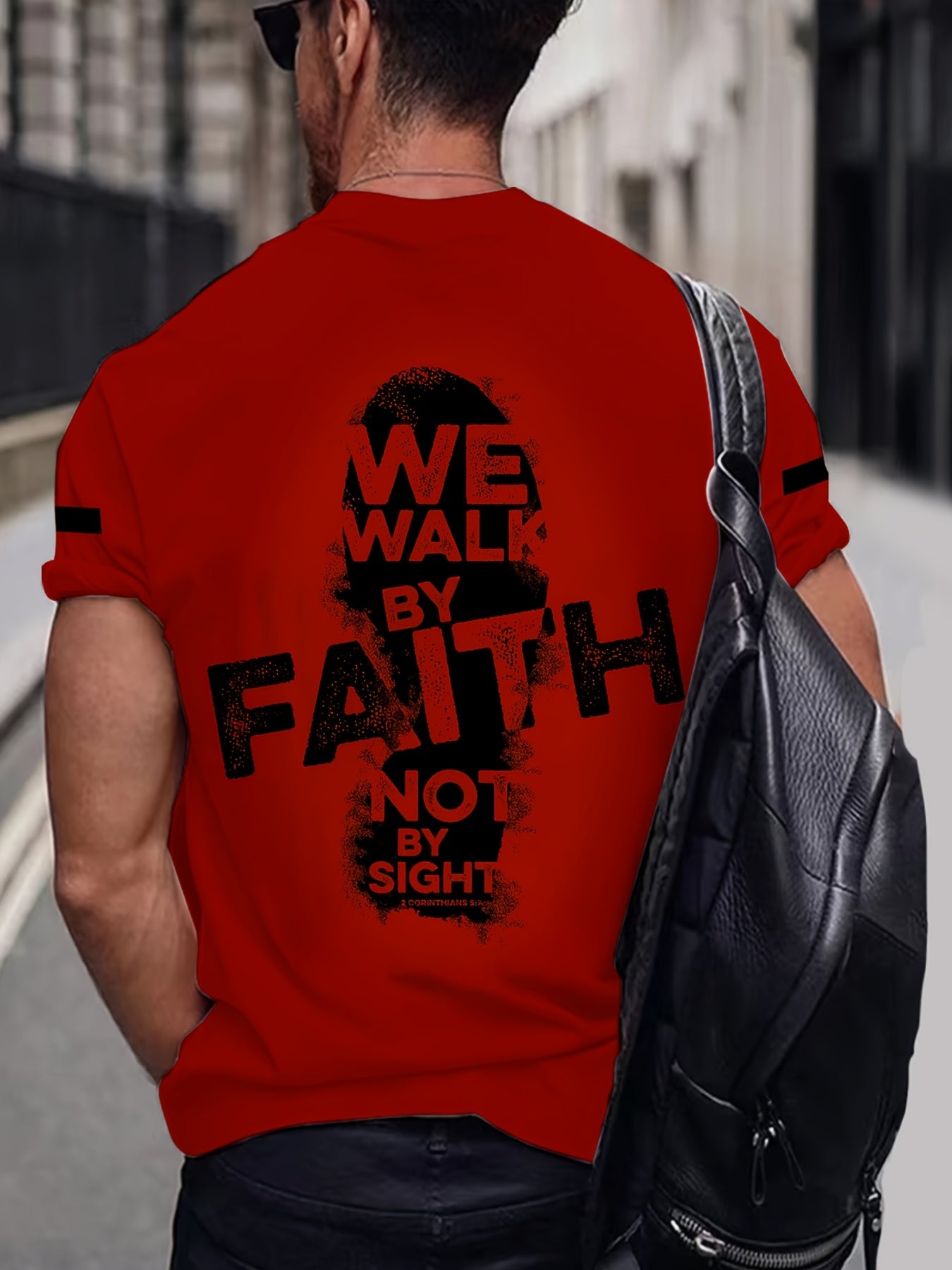 We Act on Faith Not Sight 4 Full Body Print 3D Men's and Women's T-shirts, Sports T-shirts, Faith Shirts, PLUS SIZE