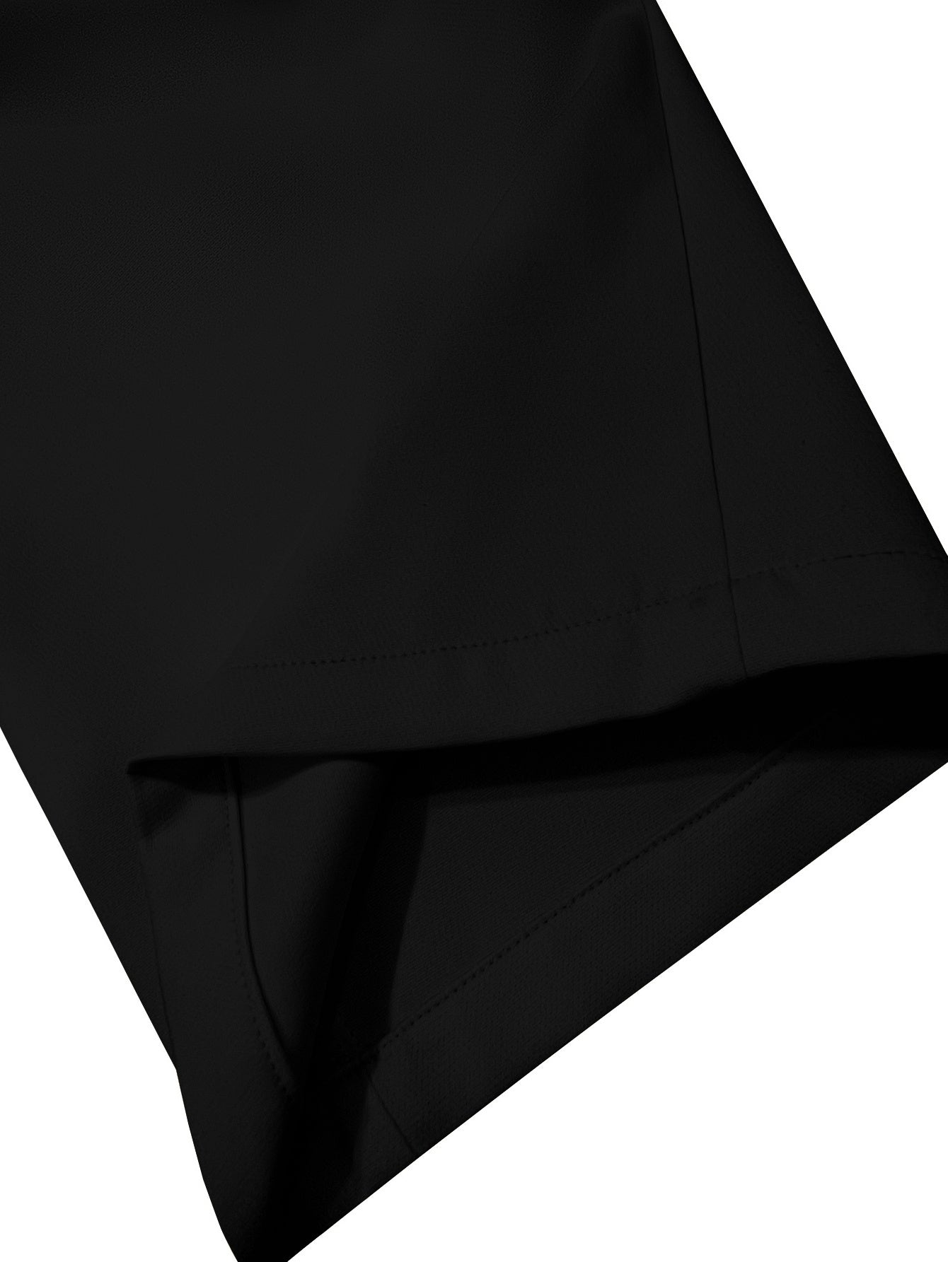 Women's Elegant Solid Black Trousers with Hidden Zipper Closure - Structured Non-Stretch All-Season Work Pants for Commuting, Travel & Professional Attire, Machine Washable Tailored Fit, High Waist Trouser Pants for Women, Pa