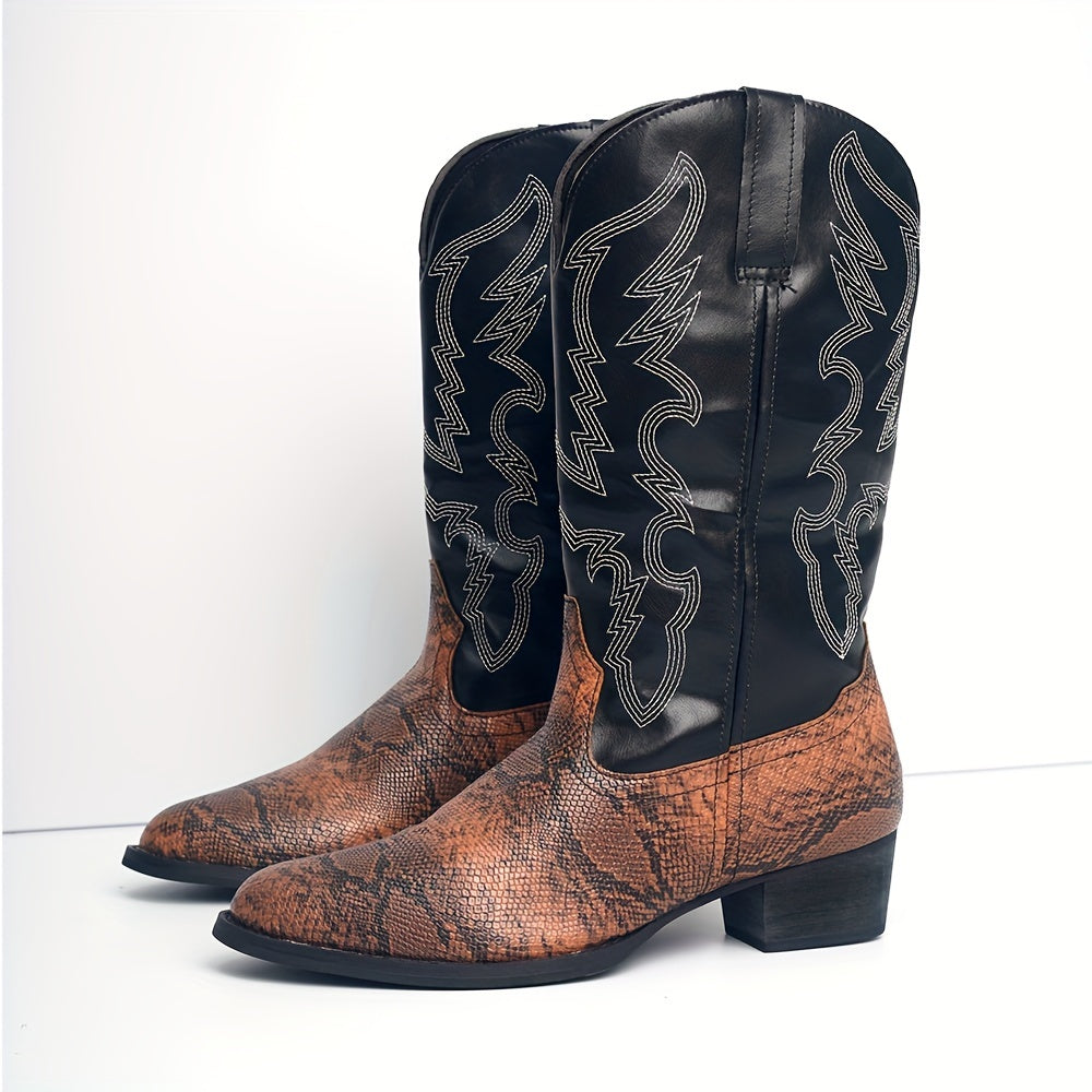 [New Style Cowboy Boots] 2025 New Style Lightweight Men's Western Cowboy Boots | High Top Knight Boots Size 39-48 Couple Boots