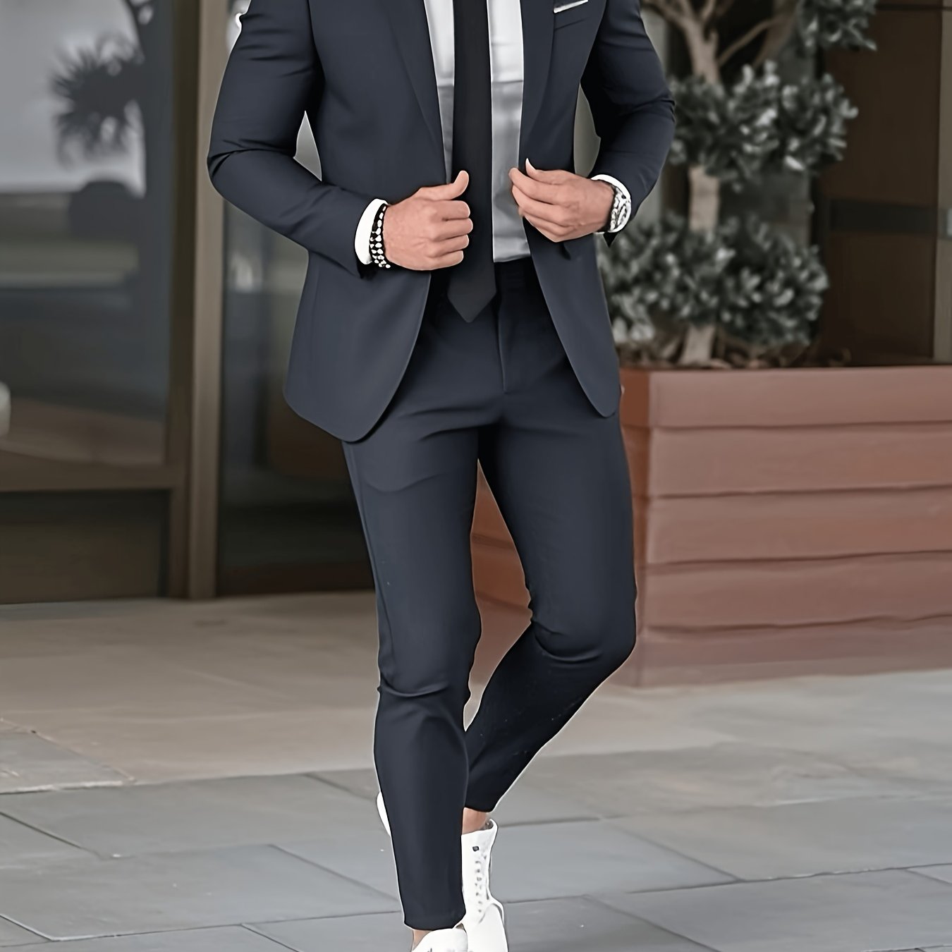 Men'S Premium New Two-Piece Suit Set, Stylish for Weddings, Parties, Graduation Ceremonies, And Business Gatherings.