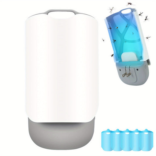 [Effective Bug Zapper] Adjustable Lighting Bug Zapper, Flying Insect Trap for Indoors | Plug-in Fruit Fly Trap Catcher for House Flies, Mosquitoes, Fruit Flies, Gnants, and Mosquitos, Office (Include 5 Refills)