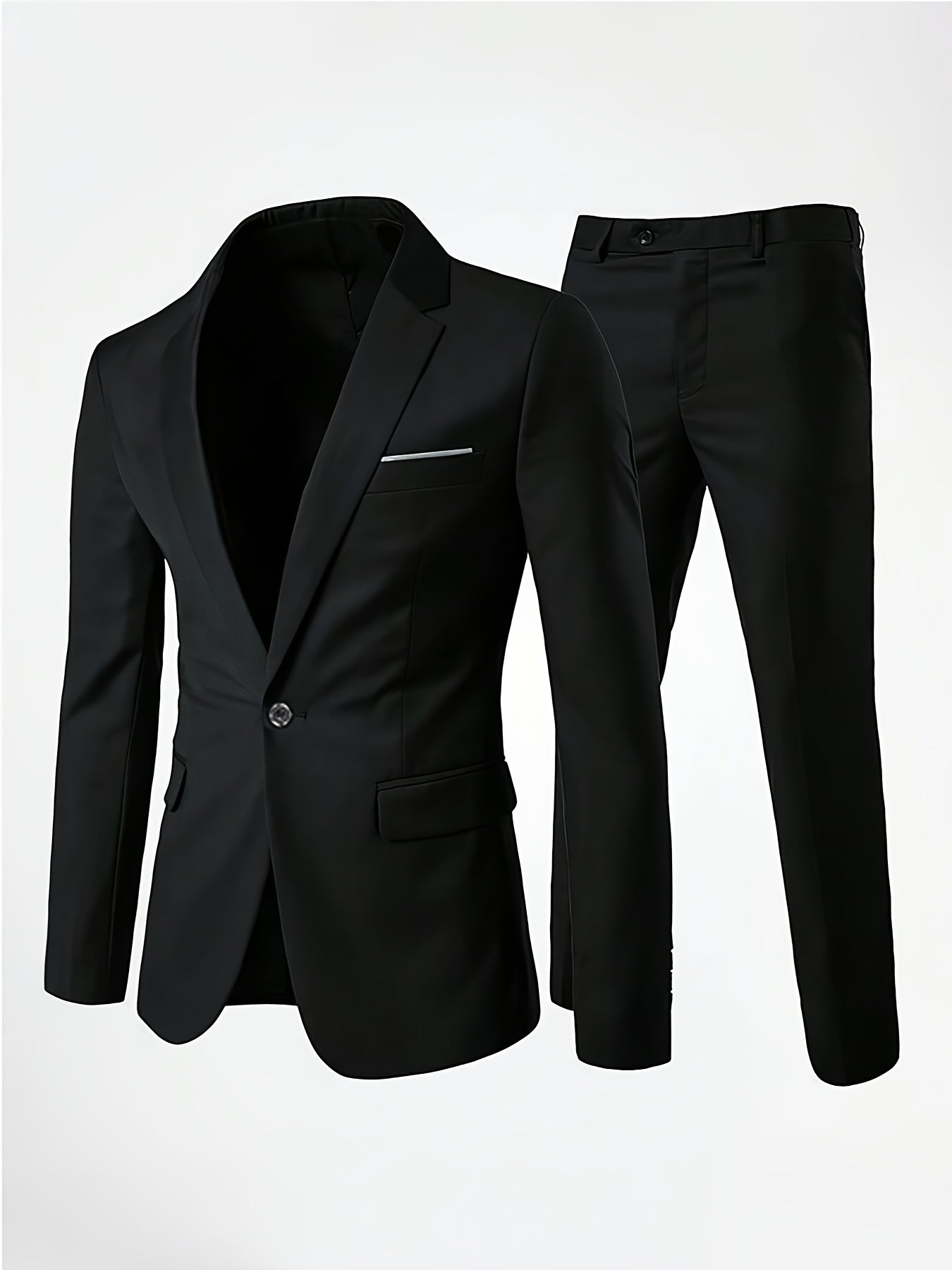 Men'S Premium New Two-Piece Suit Set, Stylish for Weddings, Parties, Graduation Ceremonies, And Business Gatherings.