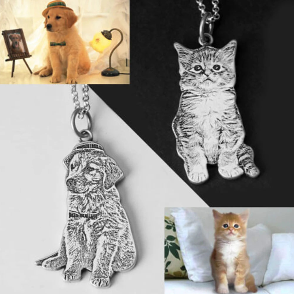 Personalized Mother's Day Gift Custom Photo Engraved Necklace Custom Photo Pendant Memory Family Jewelry Gifts Free Jewelry box