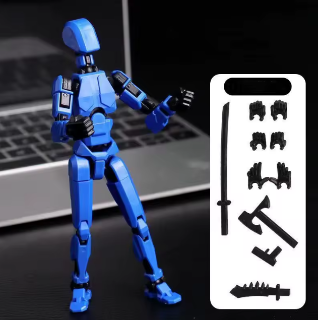 Poseable Action Figures Multi-Pack – 3 or 5 Figure Sets (Fixed Color Combinations)