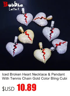 11MM Round Men Women Stud Earring Gold Color Iced Cubic Zircon Screw Back Earrings Hip Hop Jewelry