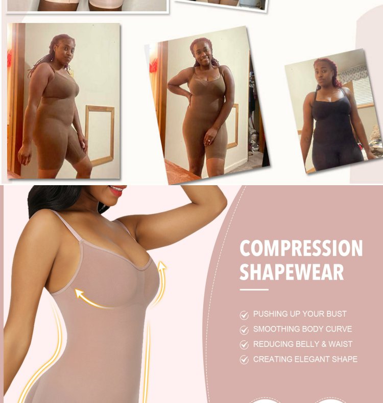 Fashion Plus Size New Arrival Hip Lifting Seamless Shapewear Women's Corset Full Body Sling Belly Contraction Bodybuilding One-Piece Intimates