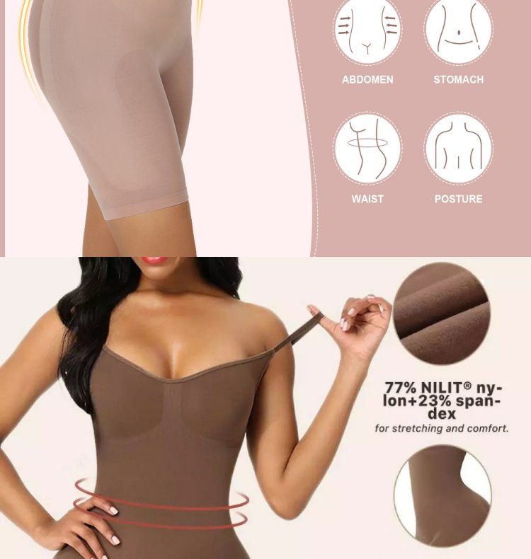 Fashion Plus Size New Arrival Hip Lifting Seamless Shapewear Women's Corset Full Body Sling Belly Contraction Bodybuilding One-Piece Intimates