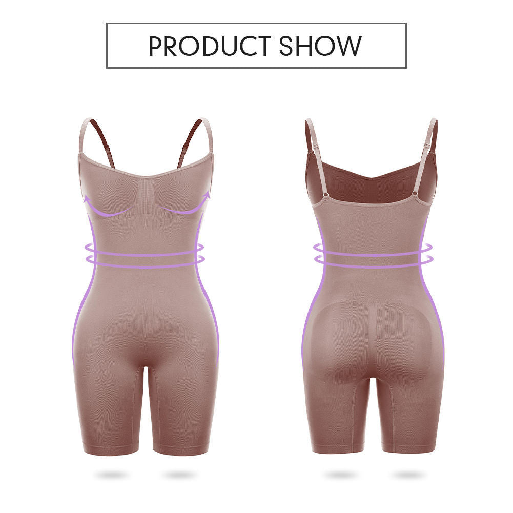 Fashion Plus Size New Arrival Hip Lifting Seamless Shapewear Women's Corset Full Body Sling Belly Contraction Bodybuilding One-Piece Intimates