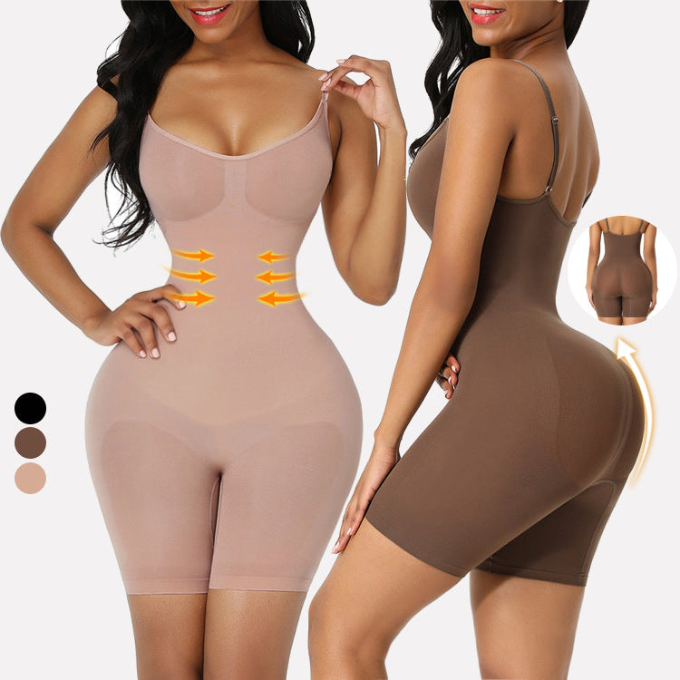 Fashion Plus Size New Arrival Hip Lifting Seamless Shapewear Women's Corset Full Body Sling Belly Contraction Bodybuilding One-Piece Intimates