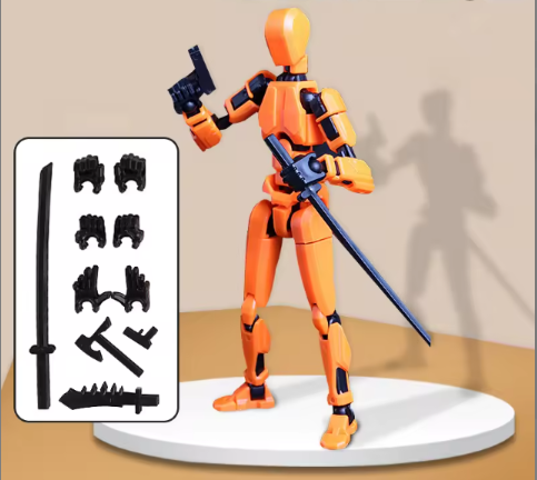Poseable Action Figures Multi-Pack – 3 or 5 Figure Sets (Fixed Color Combinations)