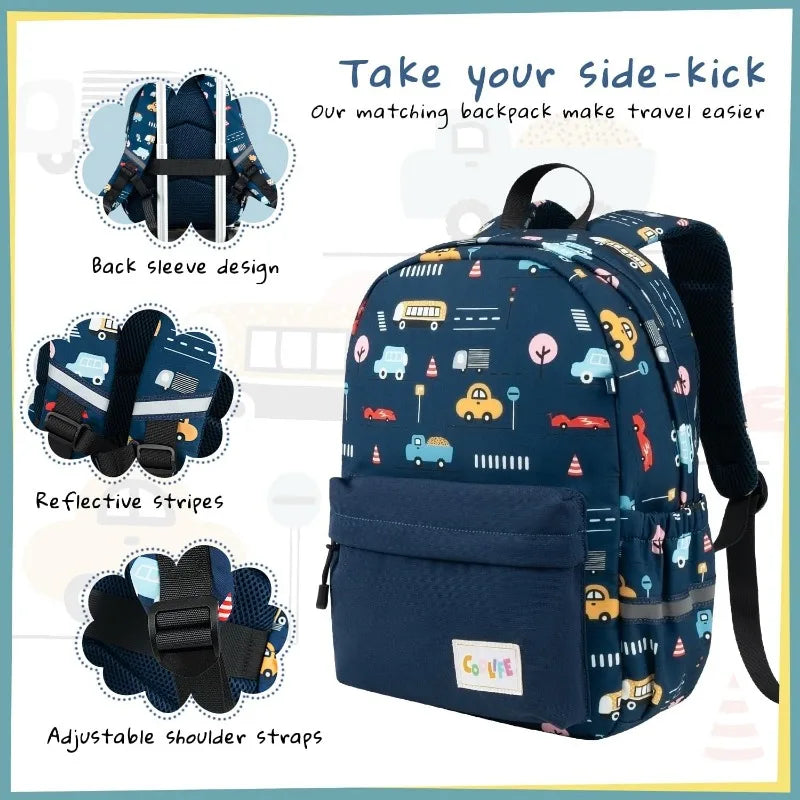Kid’s Luggage Set 5 Piece Suitcase Set 16’’ Carry on Hardside Spinner Toddler Luggage Travel Rolling Luggage Girls Boys