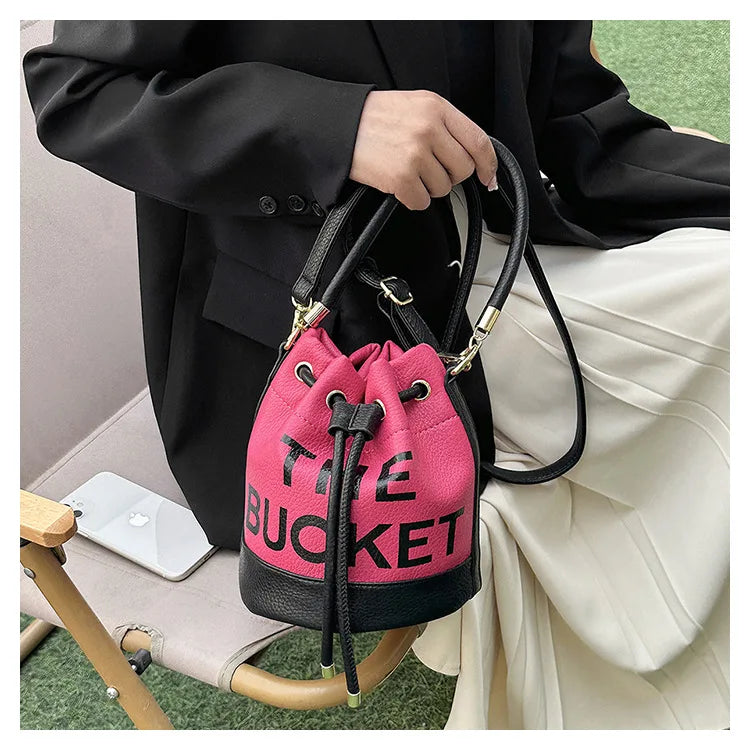 New Fashion Women's Bucket Bag Trend Brand Casual Versatile Shoulder Bag High-end Classic Crossbody Bag Designer Luxury Handbag