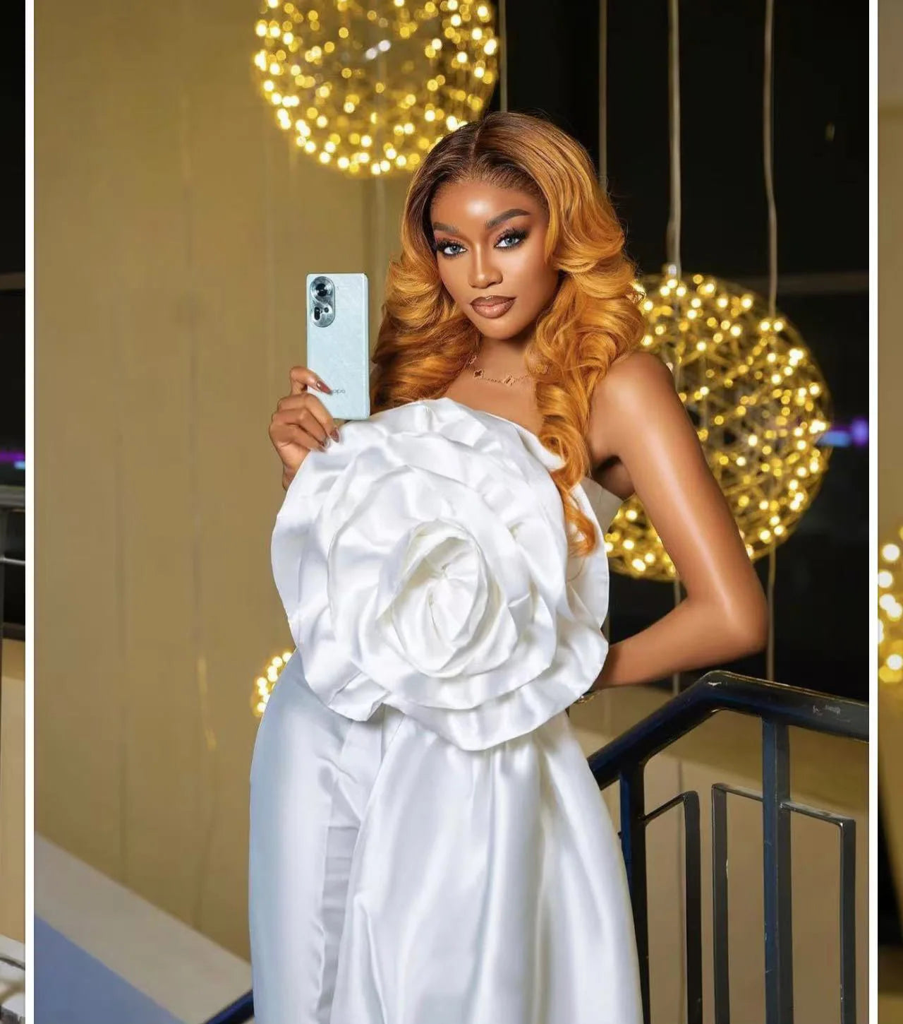 CM.YAYA Women Fashion 3D Flower Applique Strapless Side Crop Top 2025 Summer Vintage Streetwear INS Asymmetrical Tee Tops