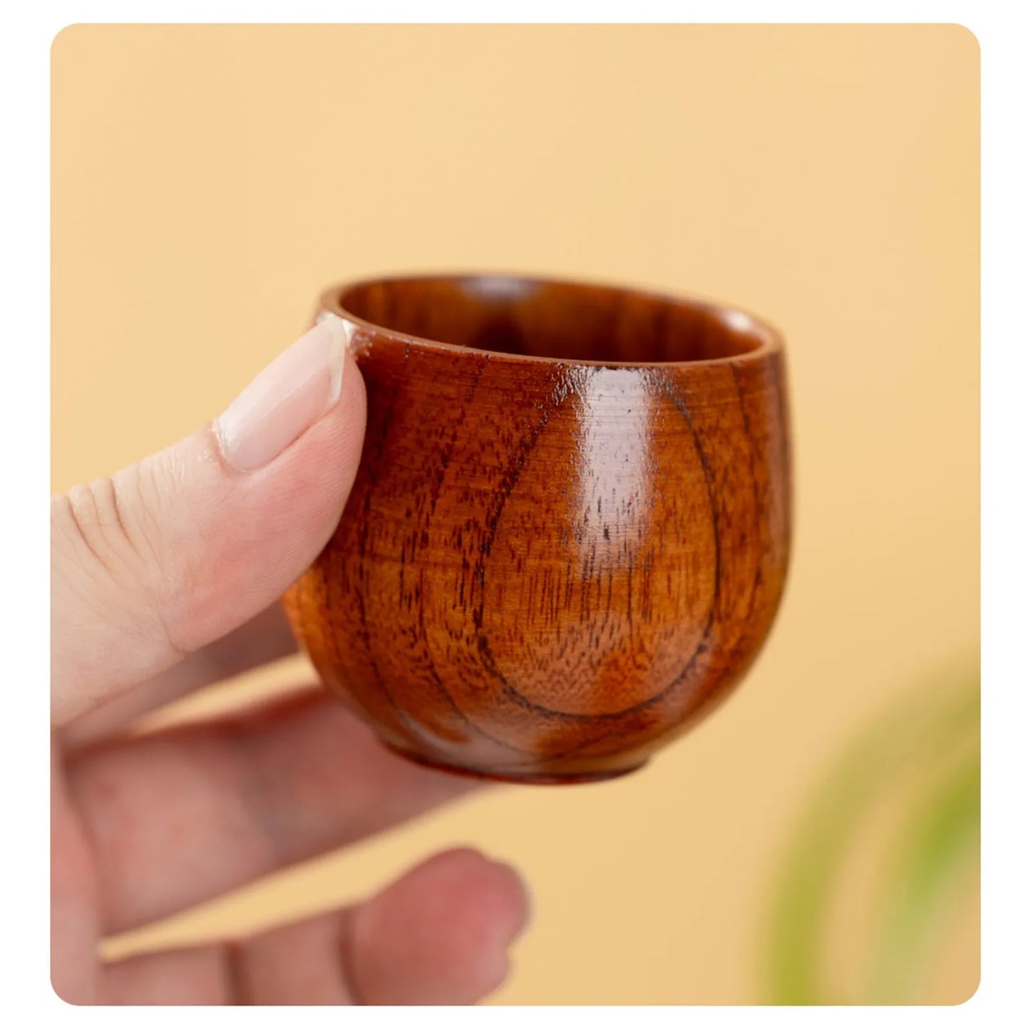 New Beer Mug Wooden Coffee Mug Wooden Creative Mug With Handle Cup High Temperature Resistant