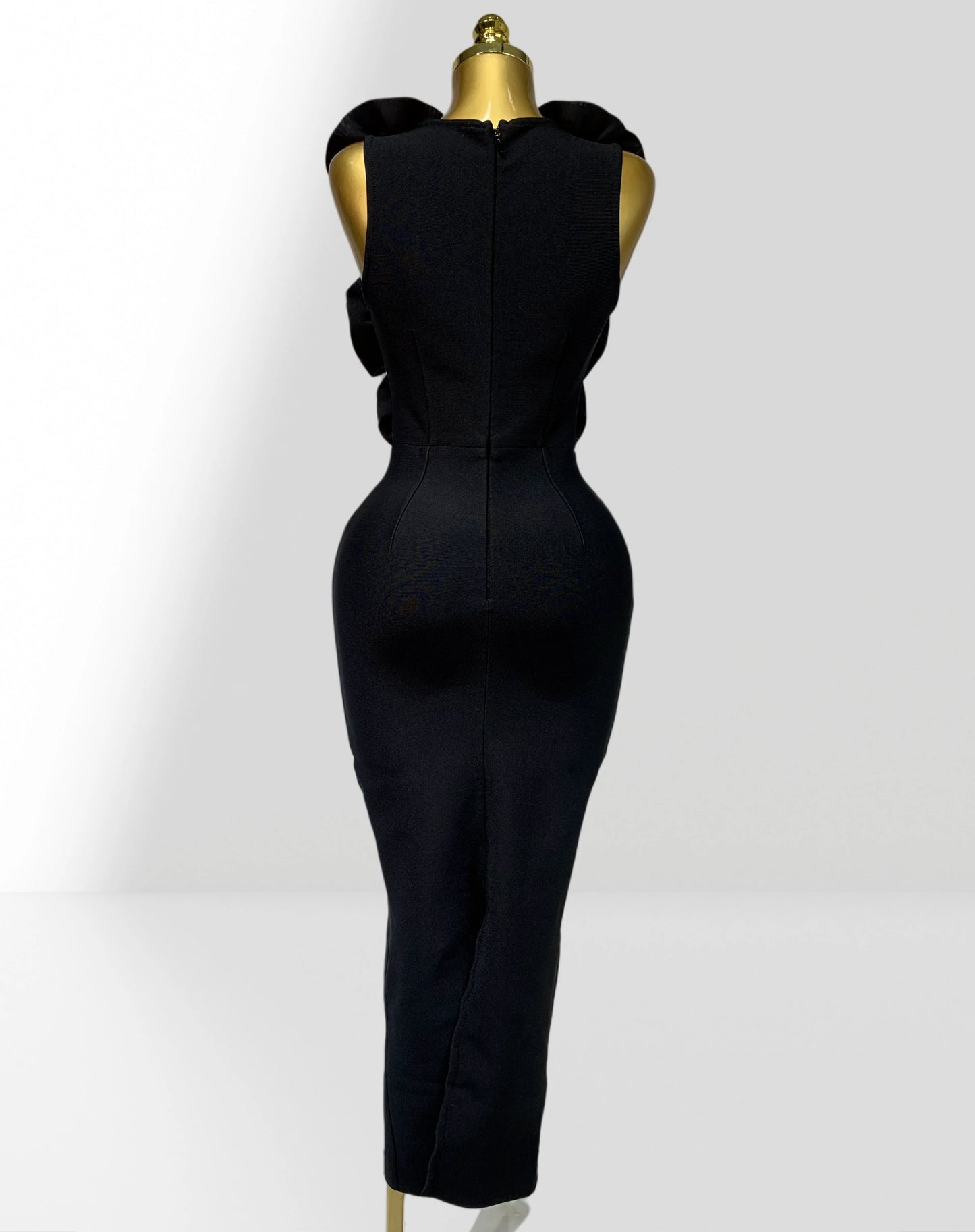 Red And Black Sexy Plow Cut Package Hip Floor Length Dress Graceful Woman Party Dress Cocktail Party Outfit