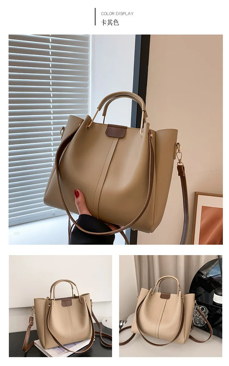 Retro Minority Design Portable Large Capacity Bag for Women 2023 New Trendy All-Match Commute Crossbody Tote Bucket Bag