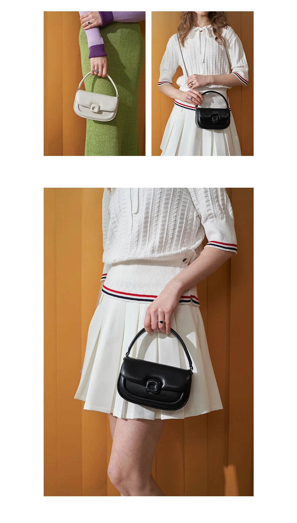 LA FESTIN Designer Women's bag Small Bag 2024 New Crossbody Shoulder Messenger Bag Women's Leather Bag Handbag Fashion Bag