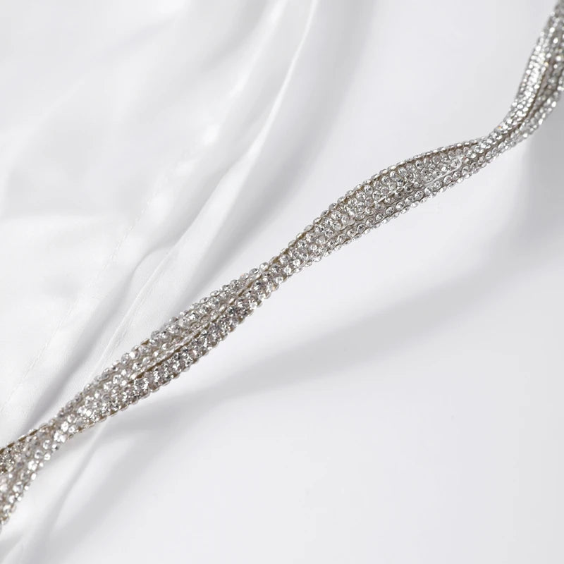 Sexy 3D Flower 2 Pieces Suit Women Slash Neck Sleeveless Lace Up Crop Tank Split Long Skirt Female Set 2025 Spring Lady Suits