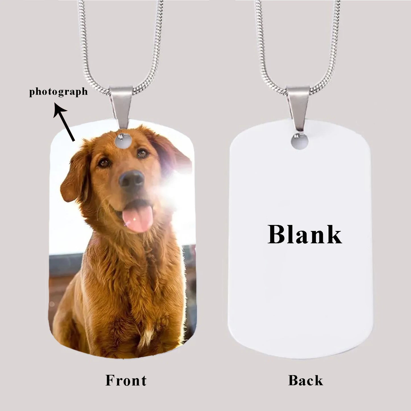 Personalized Necklace Keychain Custom Photo Pictures Text Name Pendant for Family Couple Anniversary Gifts