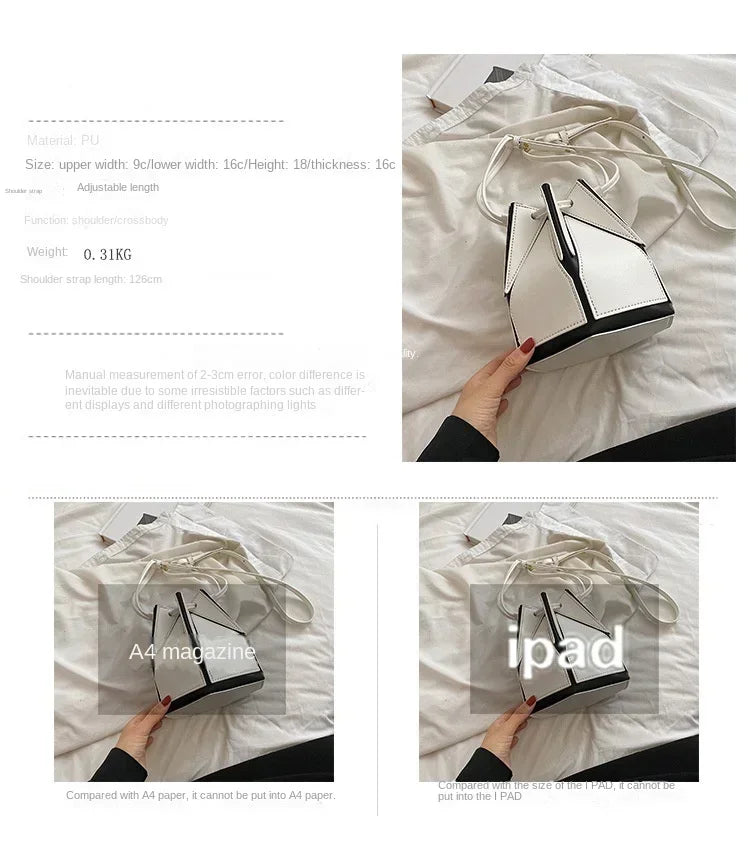 Women's Niche Foldable Bag Multifunctional Messenger Bag Portable Bag High Quality Popular Summer New 2025 Purses and Handbags