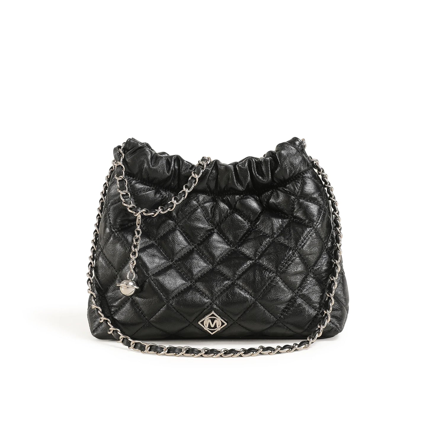 ITAMOOD Genuine Leather Hobo Bag for Women One Shoulder Crossbody Chain Bag with Luxury Designer Fashion Valentine's Day Gift