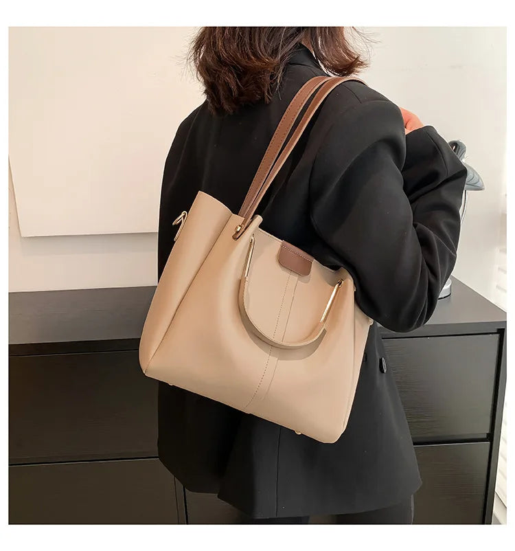 Retro Minority Design Portable Large Capacity Bag for Women 2023 New Trendy All-Match Commute Crossbody Tote Bucket Bag