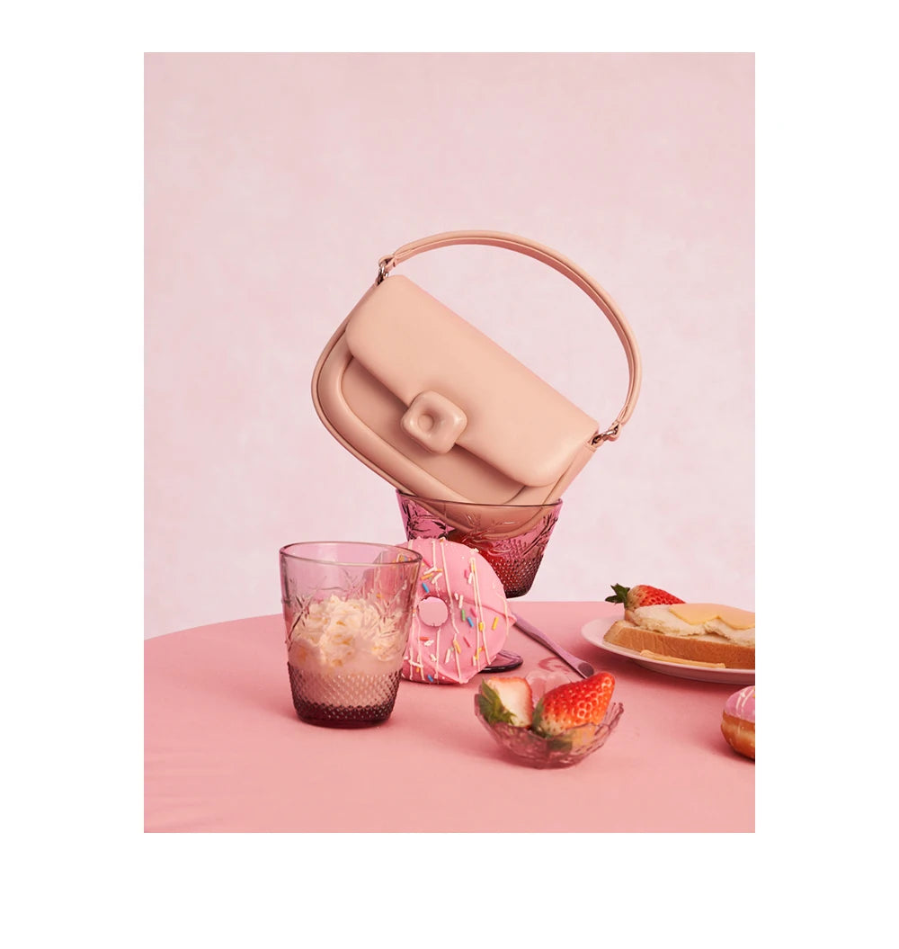 LA FESTIN Designer Women's bag Small Bag 2024 New Crossbody Shoulder Messenger Bag Women's Leather Bag Handbag Fashion Bag