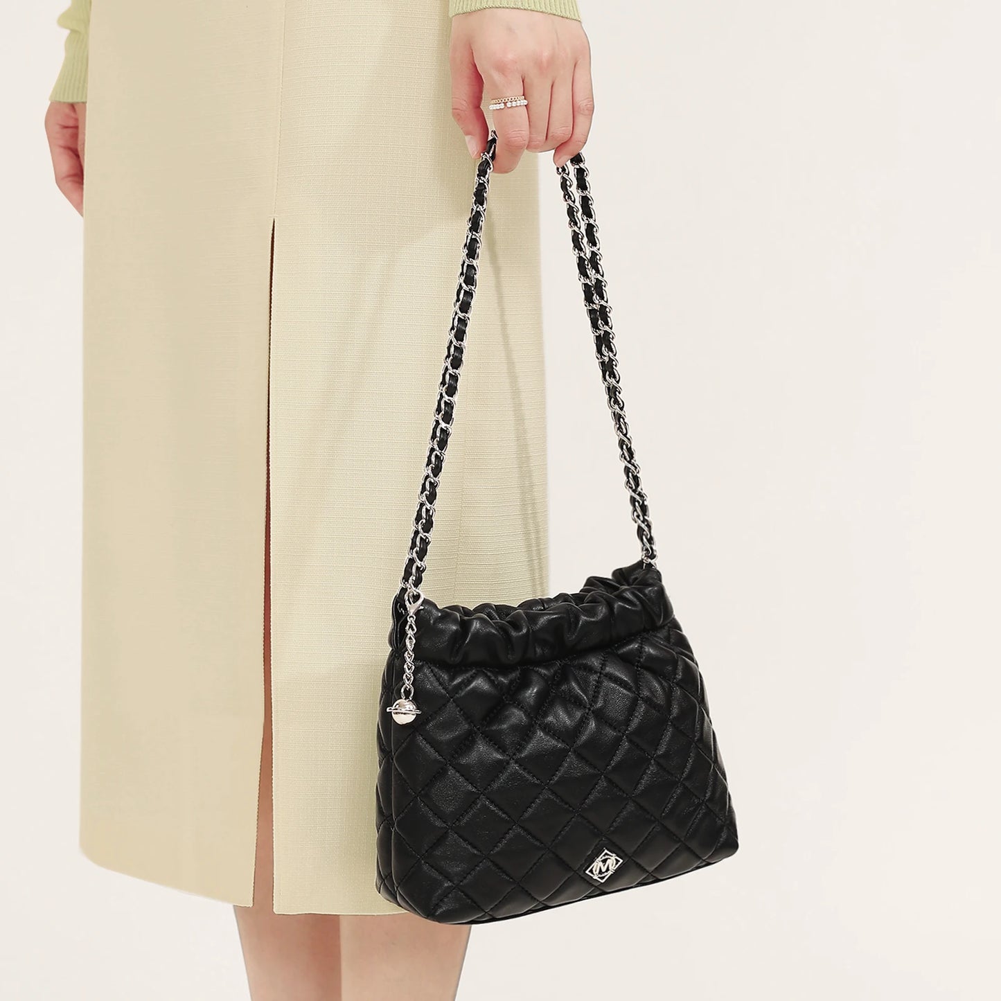 ITAMOOD Genuine Leather Hobo Bag for Women One Shoulder Crossbody Chain Bag with Luxury Designer Fashion Valentine's Day Gift