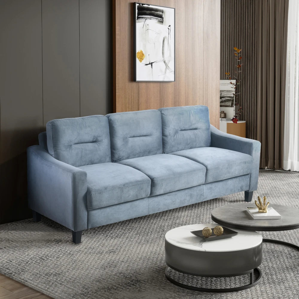 Modern Couch Comfortable Sectional Couches Set Flannelette Fabrics Velvet Sofas for Living Room Bedroom Office