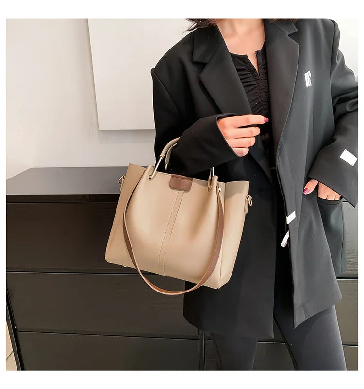 Retro Minority Design Portable Large Capacity Bag for Women 2023 New Trendy All-Match Commute Crossbody Tote Bucket Bag