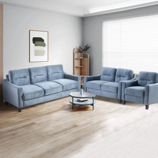Modern Couch Comfortable Sectional Couches Set Flannelette Fabrics Velvet Sofas for Living Room Bedroom Office