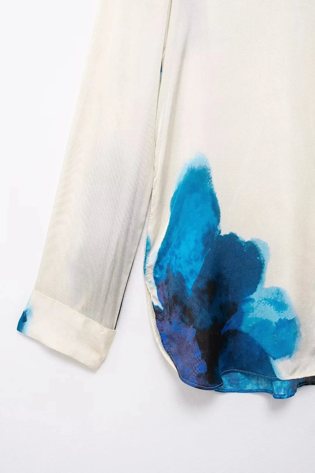 TRAFZA Women Fashion Floral Print Wide Leg Pants Loose Casual High Waist Drawstring Trousers Elegant Woman High Street Pant