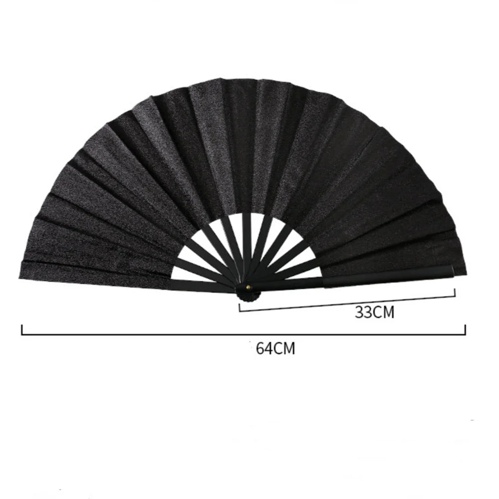 New Sparkling Folding Fan Bright Color Rainbow Starry Sky In The Dark Festival Performance Hand Fans Women Girl Party Dance Fan