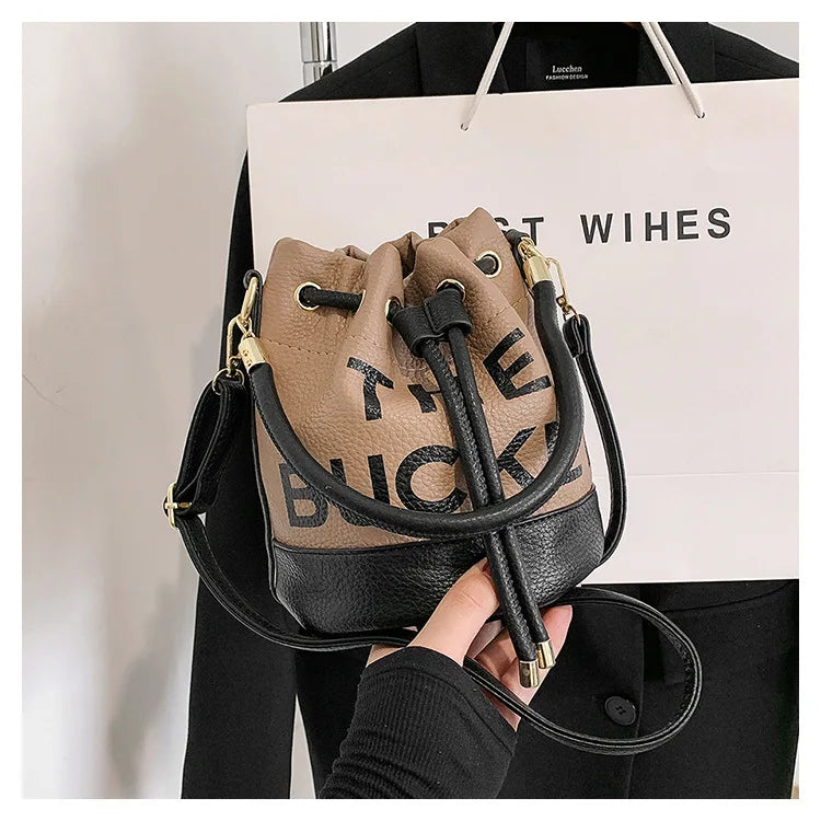 New Fashion Women's Bucket Bag Trend Brand Casual Versatile Shoulder Bag High-end Classic Crossbody Bag Designer Luxury Handbag