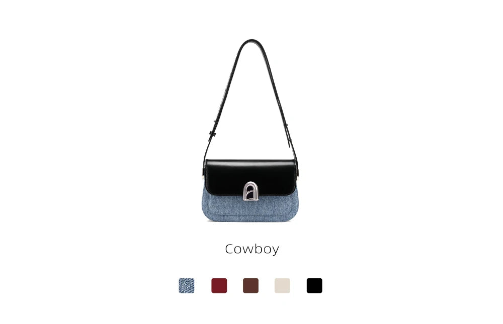 LA FESTIN Women's bag 2024 New Leather Bag Shoulder Crossbody Bag Fashion Designer Small Square Bag free shipping