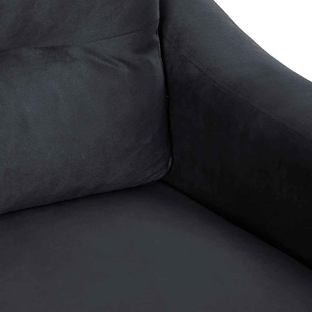 Modern Comfortable Sectional Couch, Flannelette Fabrics Velvet Sofas for Living Room, Bedroom, Office