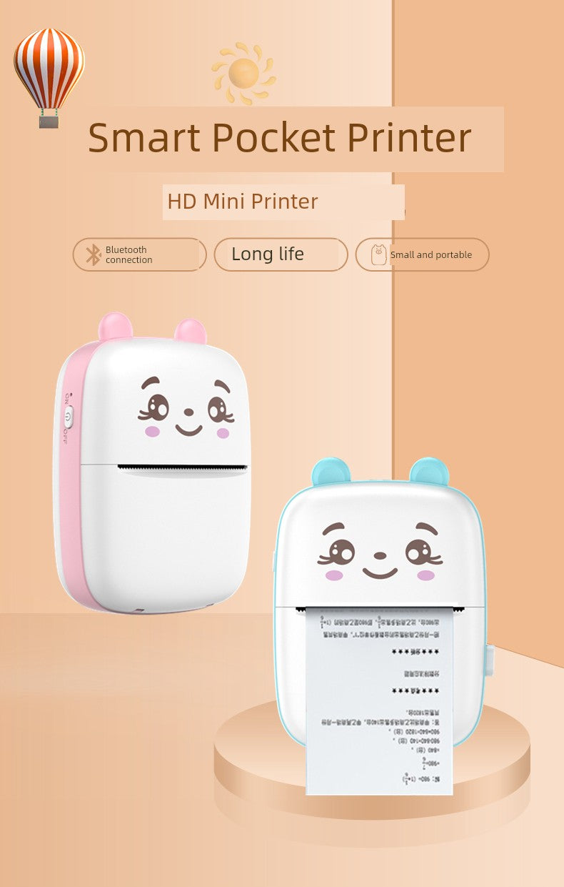 Mini Student Pocket Wrong Question Printer Meow Printer Thermal Photo Label Small Household Portable Cheap