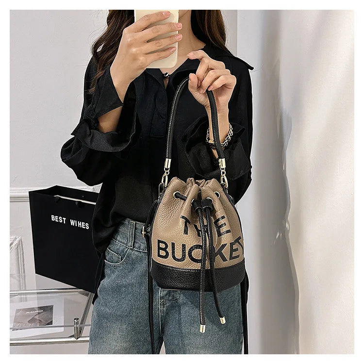 New Fashion Women's Bucket Bag Trend Brand Casual Versatile Shoulder Bag High-end Classic Crossbody Bag Designer Luxury Handbag