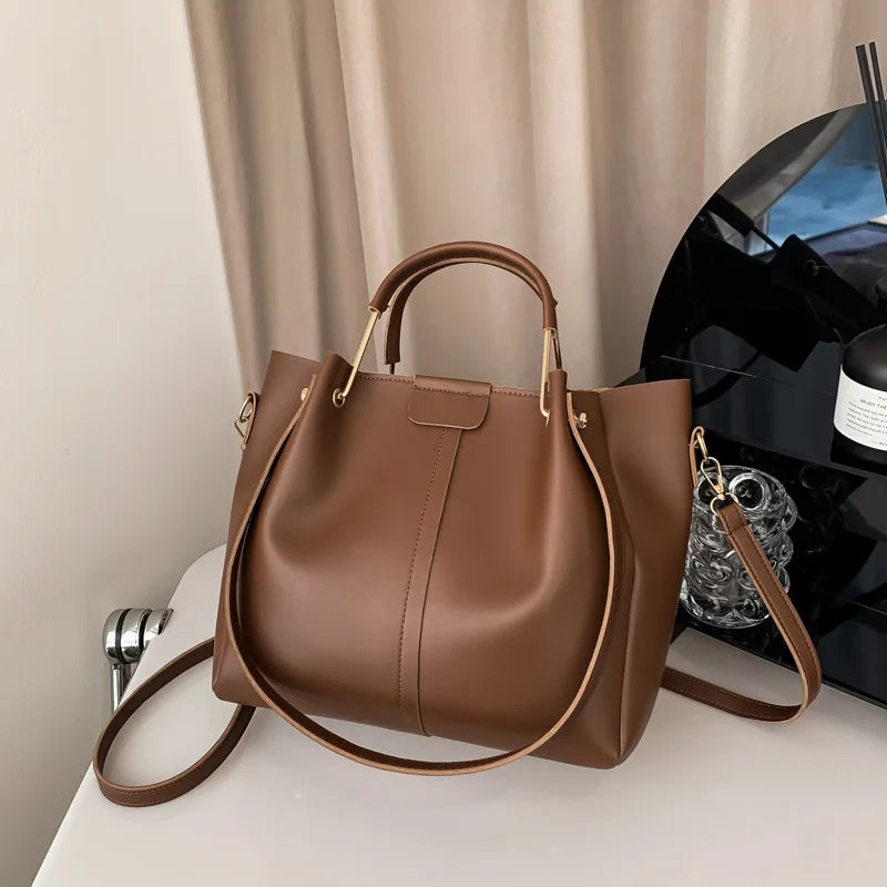 Retro Minority Design Portable Large Capacity Bag for Women 2023 New Trendy All-Match Commute Crossbody Tote Bucket Bag