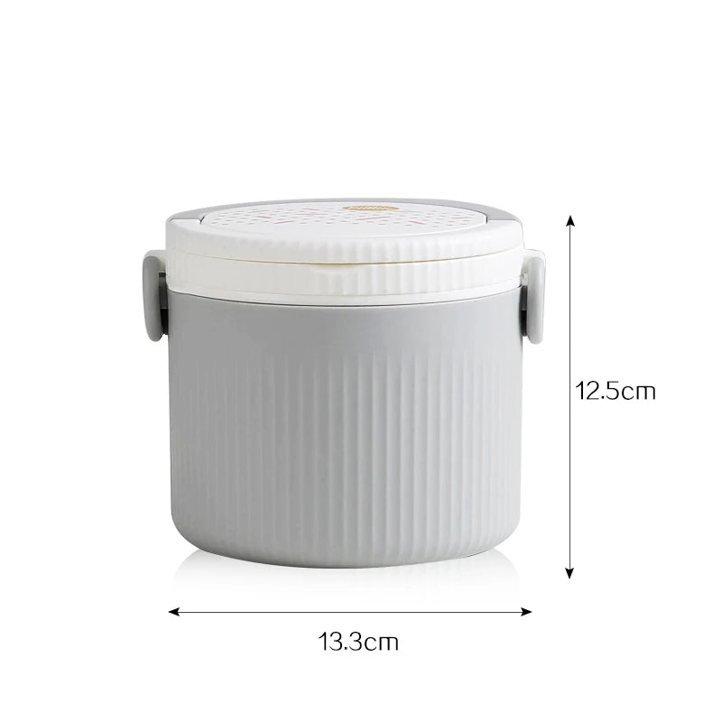 Double Layer Lunch BOX With Spoon Handle Food Storage Container School Kid Bento Box Office Picnic Camping Lunch Box Tiffin Box