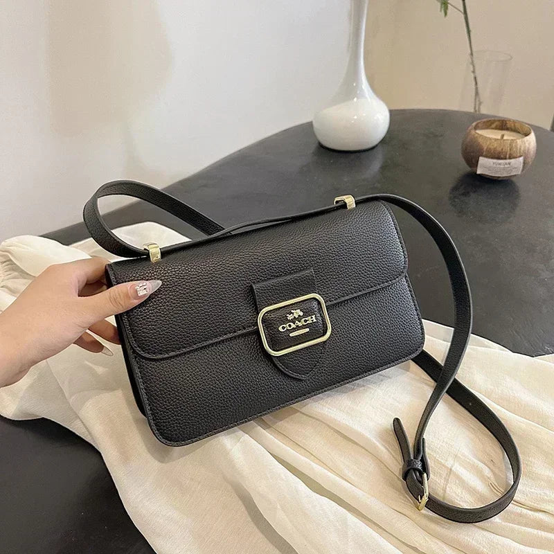 2024 New High-class Versatile One-shoulder Satchels Sac Gg Cc Light Luxury Rhombus Chain Handbag 100% Leather Women's Small Bag