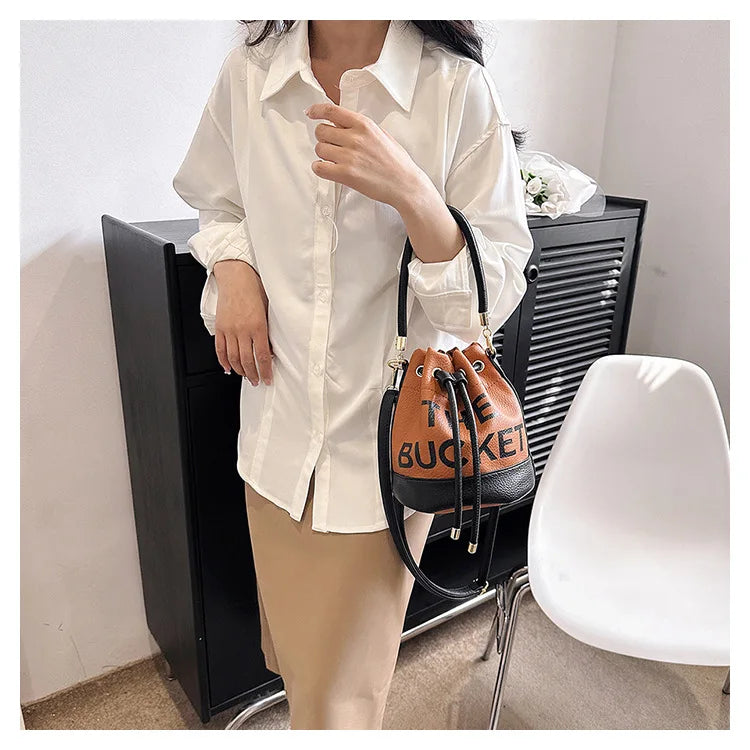 New Fashion Women's Bucket Bag Trend Brand Casual Versatile Shoulder Bag High-end Classic Crossbody Bag Designer Luxury Handbag