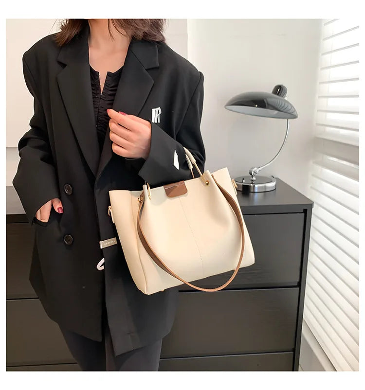 Retro Minority Design Portable Large Capacity Bag for Women 2023 New Trendy All-Match Commute Crossbody Tote Bucket Bag