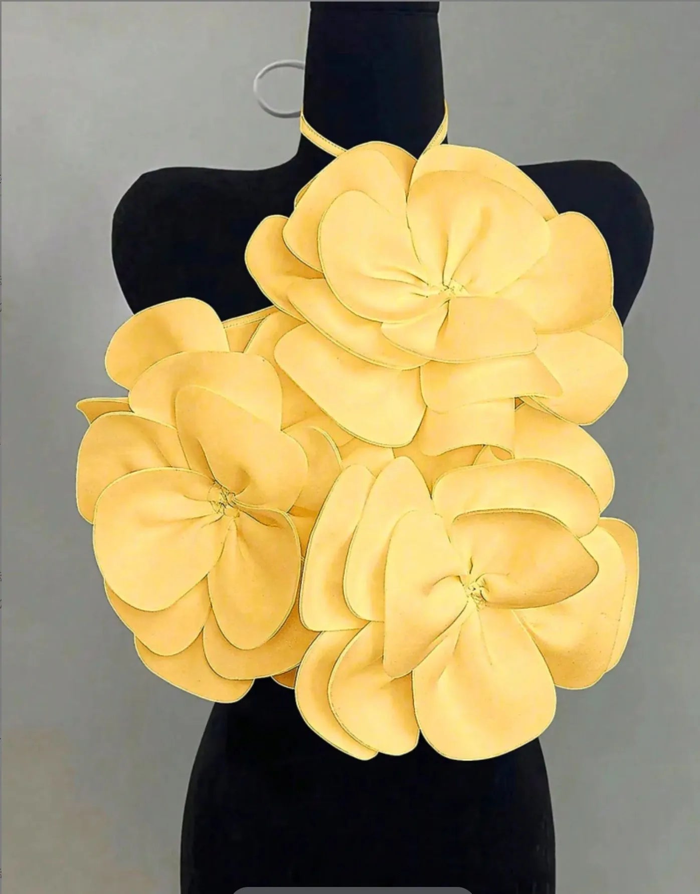 Joskaa 2025 Summer Women's 3D Flower Chic Tops Sexy Halter Lace-Up Backless Crop Camisole Vacation Party Club Beachwear S-XXL