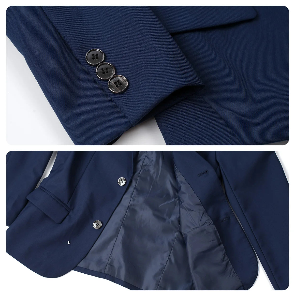 Suit for Kids Boys Easter Outfit Church Party Blazer Wedding Ceremony Flower Piano Performance Birthday Gift Clothes Set 3 PCS